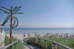 Strandübergang direkt gegenüber